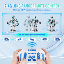 Load image into Gallery viewer, RC Robot Toys for Kids, Gesture Sensing Programmable Remote Control Smart Robot, Interactive Walking Singing Dancing Robot
