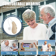 Load image into Gallery viewer, Flaygo Hearing Aids for Seniors,Hearing Aids for People with Hearing Loss, Sound Quality Restoration, Intelligent Noise Reduction, Standby 80h, One-Button Operation, Comfortable Wearing,Beige
