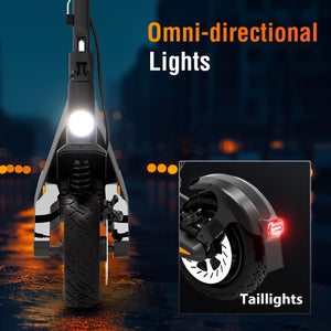 Electric Scooter for Adults 1350W*2 Dual Motor, Foldable Electric Scooter, LED Lights, Double Hydraulic Brake, Double Hydraulic