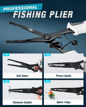 Load image into Gallery viewer, Ghosthorn Fishing Rod and Reel Combo Carbon Fiber Collapsible Fishing Pole w/Carrier Bag Pliers Lip Gripper PortableFishing kit 1.8m
