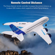 Load image into Gallery viewer, A380 RC Airplane, 2.4G 3CH Remote Control Airplane, Easy to Fly RC Plane for Beginner, EPP Foam Fixed Wing Aircraft
