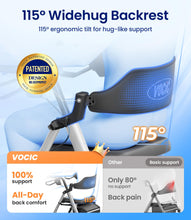 Load image into Gallery viewer, VOCIC Walkers for Seniors, Z21 Rollator Walker with Seat Supports 350lb, 8" Big Wheels for All Terrain, Ergonomic Arc Seat &amp; 6" Ultra Backrest Foldable Walker, Dual Height Adjustment, Lightweight 2026
