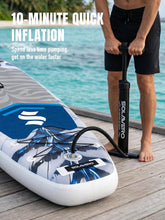 Load image into Gallery viewer, SOLAVERO Inflatable Stand Up Paddle Board, Adventure 11'6" Extra Large SUP with Premium Accessories, Anti-Slip EVA Deck for Adults 550lb Capacity Upgraded Paddleboard for River, Tiger
