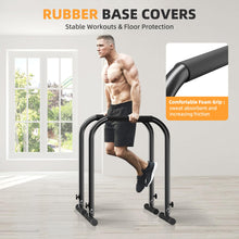 Load image into Gallery viewer, Outdoor Basic Adjustable Dip Bar Station - Black
