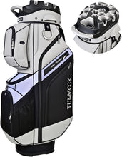 Load image into Gallery viewer, TUMMOCK Golf Cart Bag, 14-Way Top Divider with Multiple Storage Pockets, Handles and Rain Cover, Lightweight &amp; Durable Golf Bag for Men, Cart-Friendly Design (Gray)
