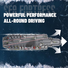 Load image into Gallery viewer, 40CM S19 Remote Controlled Warship Aircraft Carrier Battleship 10km/h 4WD 2.4G RC Boat On Water Lakes Pools Exhibits Models for Boys Kids

