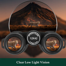 Load image into Gallery viewer, Adorrgon 12x42 High Powered Binoculars for Adults, Phone Adapter and Tripod
