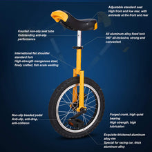 Load image into Gallery viewer, Unicycle, Adjustable Outdoor Unicycle with Alloy Rim, Balance Cycling Bikes Cycling Outdoor Sports Fitness Exercise | Yellow,20“
