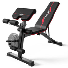 Load image into Gallery viewer, Adjustable Weight Bench, 880 Lbs Workout Bench for Home Gym, Bench Press for Full Body Workout, Strength Training Stable Incline Decline Bench with Leg Developer
