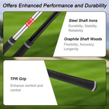 Load image into Gallery viewer, KVV Premium Golf Whole Set 11-Piece for Men Driver, Fairway, Hybrid, 5#-P# Irons, Putter Right Hand Steel Shaft Regular Flex Golf Clubs, Without Golf Bag
