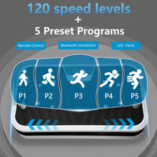 Load image into Gallery viewer, Linear Vertical Vibration Plate Exercise Machine, 50‑60Hz Whole Body Platform w/ Push‑Up Handles, 120 Speeds, 3mm Amplitude for Bone Strength, Lymphatic Drainage &amp; Muscle Recovery, 330lbs Capacity
