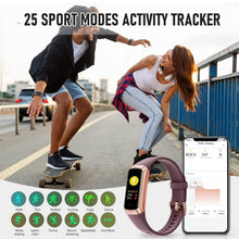 Load image into Gallery viewer, Bakoor Fitness Tracker, Fitness Watch (bordeaux)
