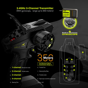 1/10 Brushless RC Cars 50 MPH Fast Speed for Adults Rally Car with Gyro 4WD RC Truck Waterproof Monster Truck
