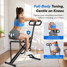 Load image into Gallery viewer, Squat Machine, MERACH R07 2 in 1 Squat Rowing Machine - Black
