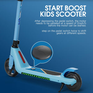 Electric Scooter is Suitable for Children Aged 6-9, Electric Scooter for Kids, 4 Height Adjustable Scooter
