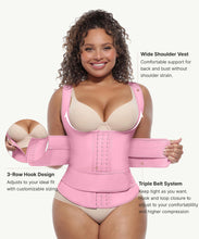 Load image into Gallery viewer, FeelinGirl Waist Trainer Vest for Women Lower Belly Fat Waist Trainer Corset Vest L Deep Pink
