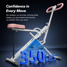 Load image into Gallery viewer, Squat Machine, MERACH R07 2 in 1 Squat Rowing Machine - Pink
