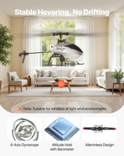 Load image into Gallery viewer, RC Helicopter, 2.4GHz Single Propeller Remote Control Helicopter with Gyro, 4-Channel RC Airplane for Beginner, 39 Min Flight Time
