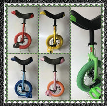 Load image into Gallery viewer, Single Wheel Unicycles Kid&#39;s Trainer Unicycle 12inch, Thick Tire Balance Exercise Bike (Yellow)
