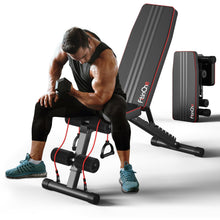 Load image into Gallery viewer, FitinOne Adjustableb Weight Bench for Home Gym, Foldable Bench Press for Full Body Workout, 660 lbs Incline Decline Bench with Fast Folding

