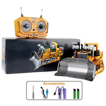 Load image into Gallery viewer, RC Bulldozer Toys for Boys, Construction Remote Control Bulldozer with Metal bulldozing Shovel Lights/Sounds

