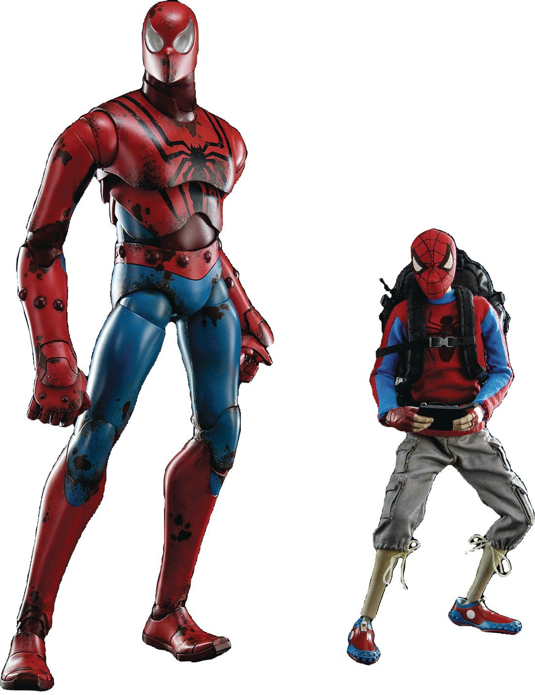 Three A Marvel X 3A Peter Parker & Spider-Man 1:6 Scale Action Figure Set