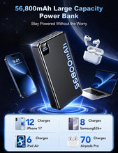 Load image into Gallery viewer, Portable Charger 56800mAh, 22.5W Fast Charging Power Bank with LED Display
