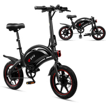 Load image into Gallery viewer, Electric Bike for Adults Teens, D3F 14&quot; Folding Electric Bicycle, Commuter City E-Bike with 250W Motor and 36V 10AH Lithium-Ion Battery
