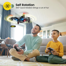 Load image into Gallery viewer, Foldable Mini Nano RC Drone for Kids Gift Portable Pocket Quadcopter with Altitude Hold 3D Flips and Headless Mode Easy to Fly for Beginners
