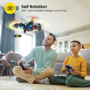 Foldable Mini Nano RC Drone for Kids Gift Portable Pocket Quadcopter with Altitude Hold 3D Flips and Headless Mode Easy to Fly for Beginners