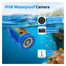 Load image into Gallery viewer, 15M 30M 50M 4500mA IP68 9in Waterproof Underwater Fishing Camera System
