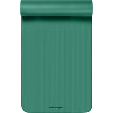 Load image into Gallery viewer, Retrospec Solana Yoga Mat 1" Thick w/Nylon Strap for Men &amp; Women - Non Slip Exercise Mat for Home Yoga, Pilates, Stretching, Floor &amp; Fitness Workouts - Elm Green

