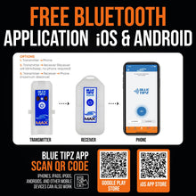 Load image into Gallery viewer, Deep Freeze BlueTipz Tip-Up Ice Fishing Alarm - Bluetooth Transmitter - Bite Alarm - Ice Fishing Tip-Up Light - Ice Fishing Gear &amp; Accessories - Free Bluetooth iOS &amp; Android Application
