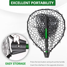 Load image into Gallery viewer, Rubber Fishing Net with Handle - Telescoping Fish Nets for Fishing
