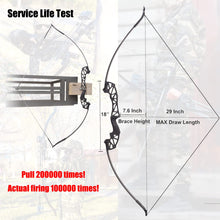 Load image into Gallery viewer, SOPOGER Bowfishing Recurve Bows Set - Archery Bow Kits Package Dual Use for Adult Hunting Practice Shooting Fish with Solid Fishing Arrows and Bowfishing Bottle Reels (Black 40Lbs)
