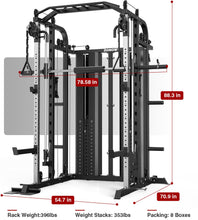 Load image into Gallery viewer, DONOW Smith Machine with Weight Stacks, Multi Function Home Gym System
