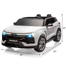 Load image into Gallery viewer, 24V Kids Electric 2-Seater SUV Toy Licensed Chevrolet Blazer Ride On Car, with Remote Control, 4 Spring Suspension, White
