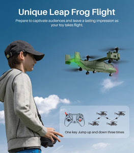 Military RC Helicopter, 4 Channel Remote Control Helicopter with High & Low Speed, Multiple Stunt Flying, Altitude Hold, Army Model