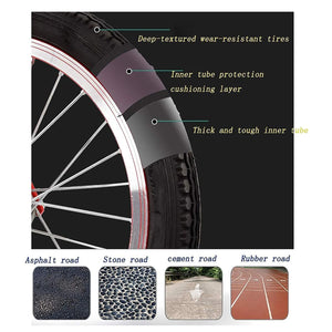 Adult Small Shopping Leisure Bicycle, Trike Bike for Adults with Removable Baskets, Cruiser Bike for Seniors Women Men