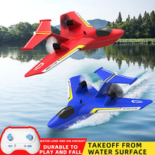 Load image into Gallery viewer, RC Water Plane Gifts for Boys Age 8-13 Year Old Easy to Fly Mini Glider with Gyro/Lights/2 Batteries
