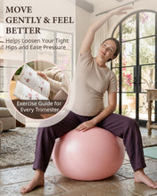 Load image into Gallery viewer, Trideer Pregnancy Birthing Ball, 1.7mm Extra Thick Yoga Ball for Maternity, 1000LB Anti-Burst Non-Slip Stability Ball
