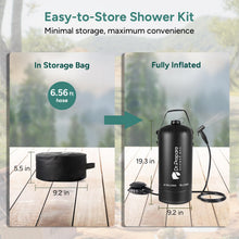 Load image into Gallery viewer, DR.PREPARE Portable Shower for Camping, 4 Gallons Camping Shower Bag, Portable Outdoor Shower with Pump for Hiking, Climbing, Pet Cleaning, Car Washing, Beach &amp; Emergency
