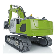 Load image into Gallery viewer, 1/14 RC Hydraulic Excavator for 945 RC Digger Constructions Vehicle Model Motor Servo ESC Bucket Quick Coupler Light I6S Radio Green

