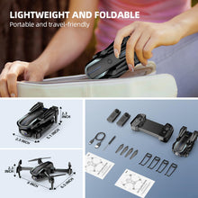 Load image into Gallery viewer, Drone with Camera 1080P HD FPV Foldable Mini Drone for Beginners Kids Adults, Drone with One Key Take Off/Landing, Gesture Selfie
