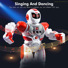 Load image into Gallery viewer, RC Smart Robot Toys for Kids, Intelligent Programmable Robot with Infrared Controller, Gesture Sensing, Singing, Dancing (Red)

