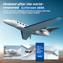 Load image into Gallery viewer, DEERC G650 RC Plane Private Jet,3-CH Remote Control Airplane Toys
