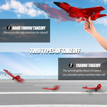 Load image into Gallery viewer, RC Plane Jet Toys for Kids Adult,2 CH Foam Remote Control Airplane for Boys Girls Over 12 Years and up,F35 Gravity, Red
