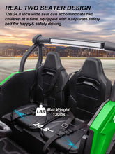 Load image into Gallery viewer, 24V XXXL Ride on Cars 2 Seater, Electric Cars Vehicles for Big Kids, 4WD Ride on UTV Truck w/Remote Control（Green）

