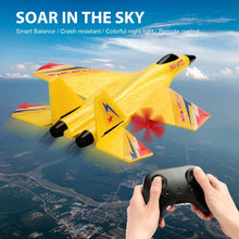 Load image into Gallery viewer, RC Plane Remote Control Glider Airplanes 2.4 GHZ 2 Channels, Easy to Fly RC Fighter, Remote Control Aircraft with Automatic Balance Gyro
