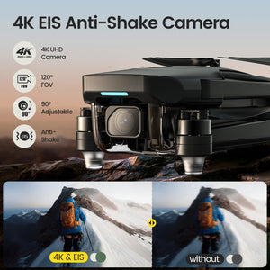 Holy Stone GPS Drone With 4K EIS Camera For Adults, HS175G 249g Foldable RC Quadcopter With Auto Return, Follow Me, 60 Mins Flight Time